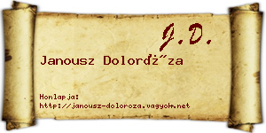 Janousz Doloróza névjegykártya